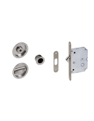 KIT PUERTA CORREDERA NIQUEL SATINADO REDNODO