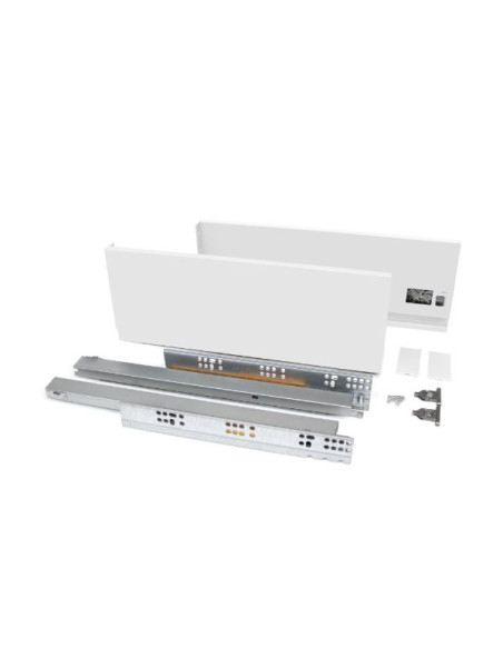 Cajón exterior Vertex 40 kg de altura 131 mm, Profundidad:300, Pintado blanco, Acero, 1 ud