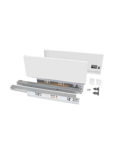 Cajón exterior Vertex 40 kg de altura 131 mm, Profunidad:450, Pintado blanco, Acero, 1 ud