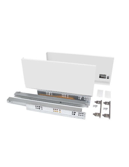 Cajón exterior Vertex 40 kg de altura 178 mm, Profundidad:350, Pintado blanco, Acero, 1 ud