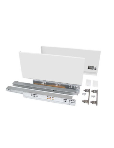 Cajón exterior Vertex 40 kg de altura 178 mm, Profundidad:400, Pintado blanco, Acero, 1 ud