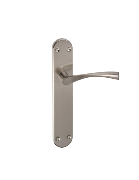 Manivela ALYA 610 Placa 247x41 Niquel Sat.