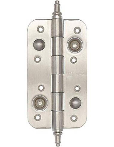 BISAGRA SEGURIDAD CON REMATE CANTO CURVO DE 150X83X3MM NIQUE