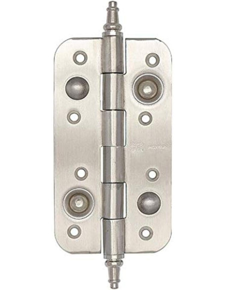 BISAGRA SEGURIDAD CON REMATE CANTO CURVO DE 150X83X3MM NIQUE
