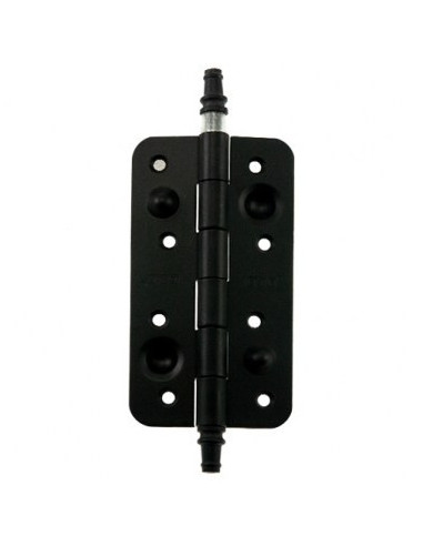 BISAGRA SEGURIDAD C/REMATE CANTO CURVO NEGRO