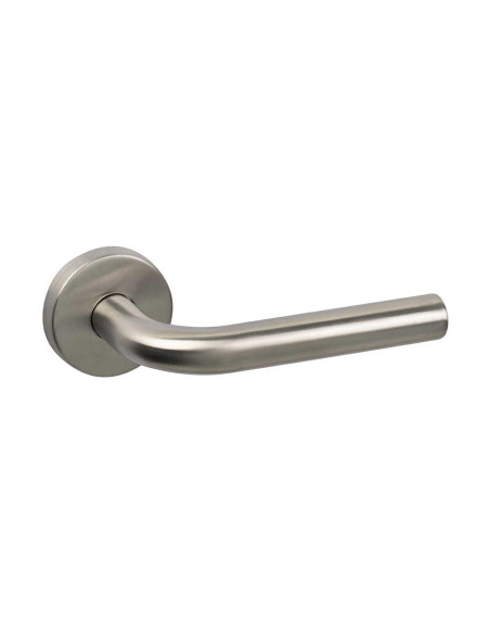 Manivela -L- 811 con Roseta Redonda Acero Inox