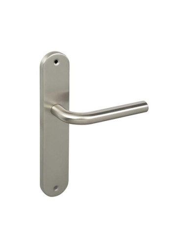 Manivela -L- 821 con placa 245x45  Acero Inox