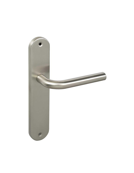 Manivela -L- 821 con placa 245x45  Acero Inox