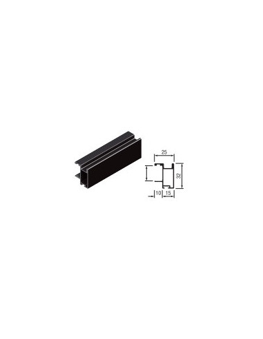 Kit para puerta corredera tablero 19 Black Mokka (TR19-S85)
