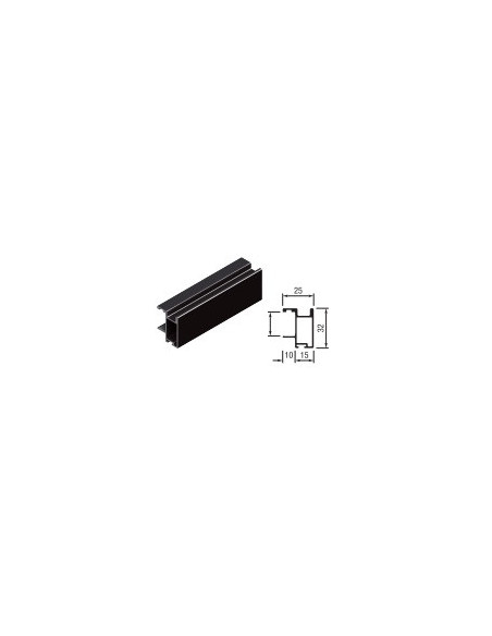 Kit para puerta corredera tablero 19 Black Mokka (TR19-S85)