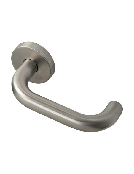 Manivela -U- 810 con roseta Redonda Acero Inox