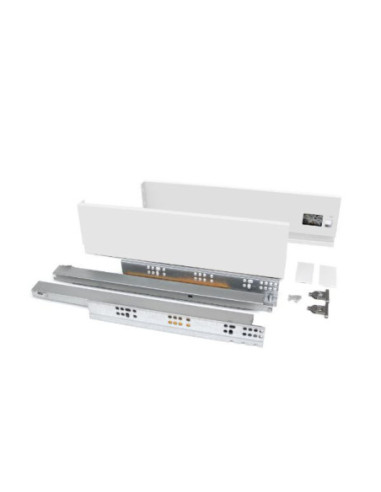 Cajón exterior Vertex 40 kg de altura 93 mm, Profundidad:350, Pintado blanco, Acero, 1 ud