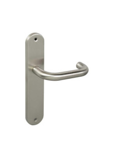 Manivela -U- 820 con placa 245x45 Acero Inox