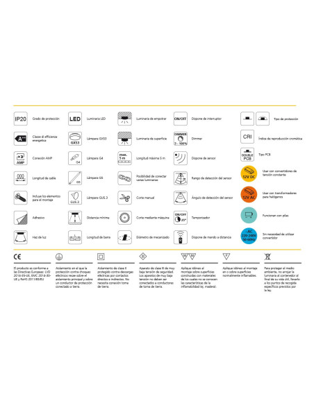 TIRA LED 6X6 NEONLYNX H 7.2W/M IP65 (24V DC) LUZ BLANCA CALIDA 2700K