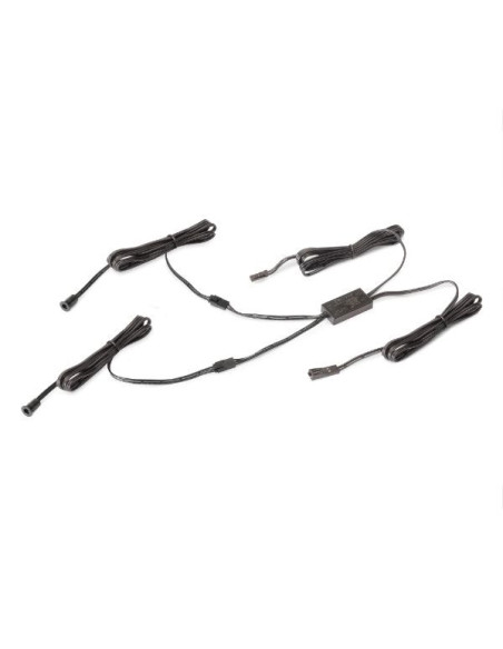 SENSOR LED SMART DOOR DOBLE (PROXIMIDAD) (12V DC) (24V DC), PLÁSTICO, NEGRO