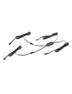 Sensor LED Smart switch/dimmer DOBLE (interruptor) (12V DC) (24V DC), Plástico, Negro