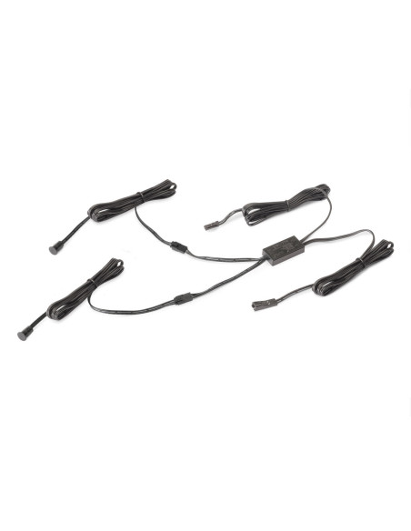 Sensor LED Smart touch/dimmer DOBLE (táctil) (12V DC) (24V DC), Plástico, Negro