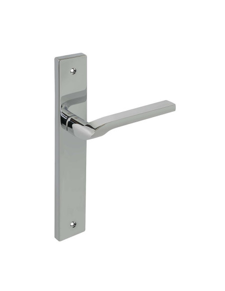 Manivela con placa Minerva 761 cromo brillo