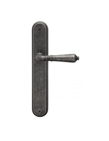 Manivela con placa 250x43 Q800 Peltro